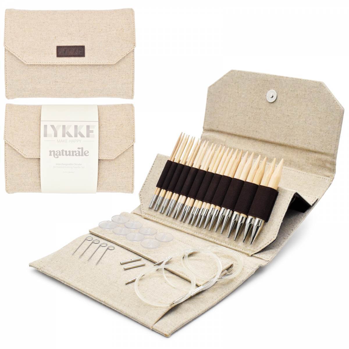  Knit Picks Double Pointed Wood Knitting Needle Set (Nickel  Plated 8)